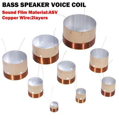 Voice Coil Replacement 20.5mm~99.5mm Bass Voice Coil 2 Layers White Aluminum Bass Speaker Voice Coil Aluminum Voice Coil