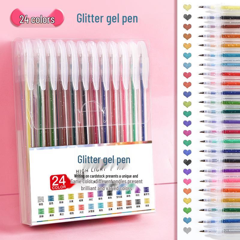 Colorful Gel Pen Set: Star Glitter, Color-Changing, Shiny Journaling Pen for Kids