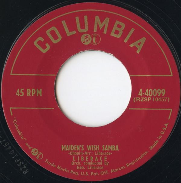 

7inch Record LIBERACE - Maiden s Wish Samba / The Story Of 440099 Columbia 1953 US Pop Used