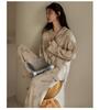 Rou Shan Women's Pure Cotton Gauze Long Sleeve Pajamas - 2025 High-End Spring/Autumn Homewear Set