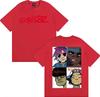 2026 Gorillaz Band Face Art Pattern TShirt for Unisex and Women  Retro Cartoon ShortSleeved Fashion Casual TShirt