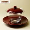 110ml Glass Gaiwan Boutique Anti-scald Tea Tureen Household Tea Bowl With Lid Kit Tea Maker Cover Bowl Tea Items Decoration Gift
