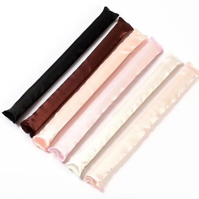6pcs/Pack Satin Wrapped Heatless Curling Rods No Heat Hair Curlers Rollers Flexi Rods For Women Girls DIY Hair Curling Iron
