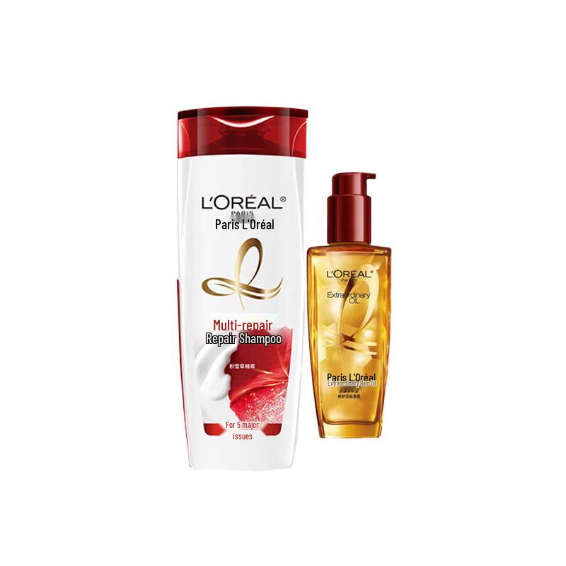 

L Oréal Multi-Effect Repair Shampoo & Hair Oil Set