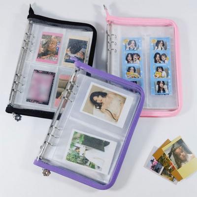 Multi Pockets Transparent Photo Album Reusable A5 Sticker Collect Book  Kids