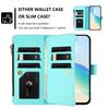For Nothing CMF Phone 2 Pro Leather Case 9 Card Slots Zipper Wallet Stand Phone Cover with Wrist Strap
