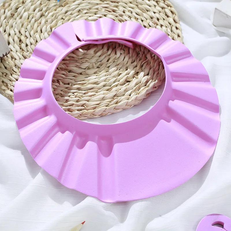 Shower Baby Soft Cap Adjustable Hair Wash Hat for Kids Ear Protection Safe Children Shampoo Bathing Shower Protect Head Cover