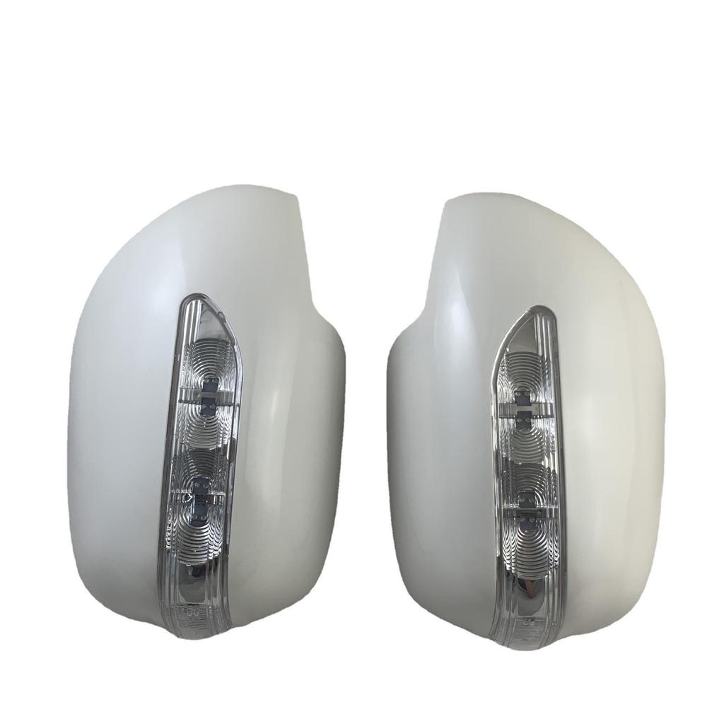 Carbon Fiber Rearview Mirror Cover with Light for 03-09 Prado 2700