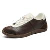 Breathable German training shoes couple color matching retro thin strap Forrest Gump shoes soft sole flat sports board shoes 7115-7226-X