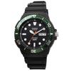 [CASIO] CASIO STANDARD Quartz Watch MRW-230H-1E3V Men's Black × Green Bezel Overseas Model