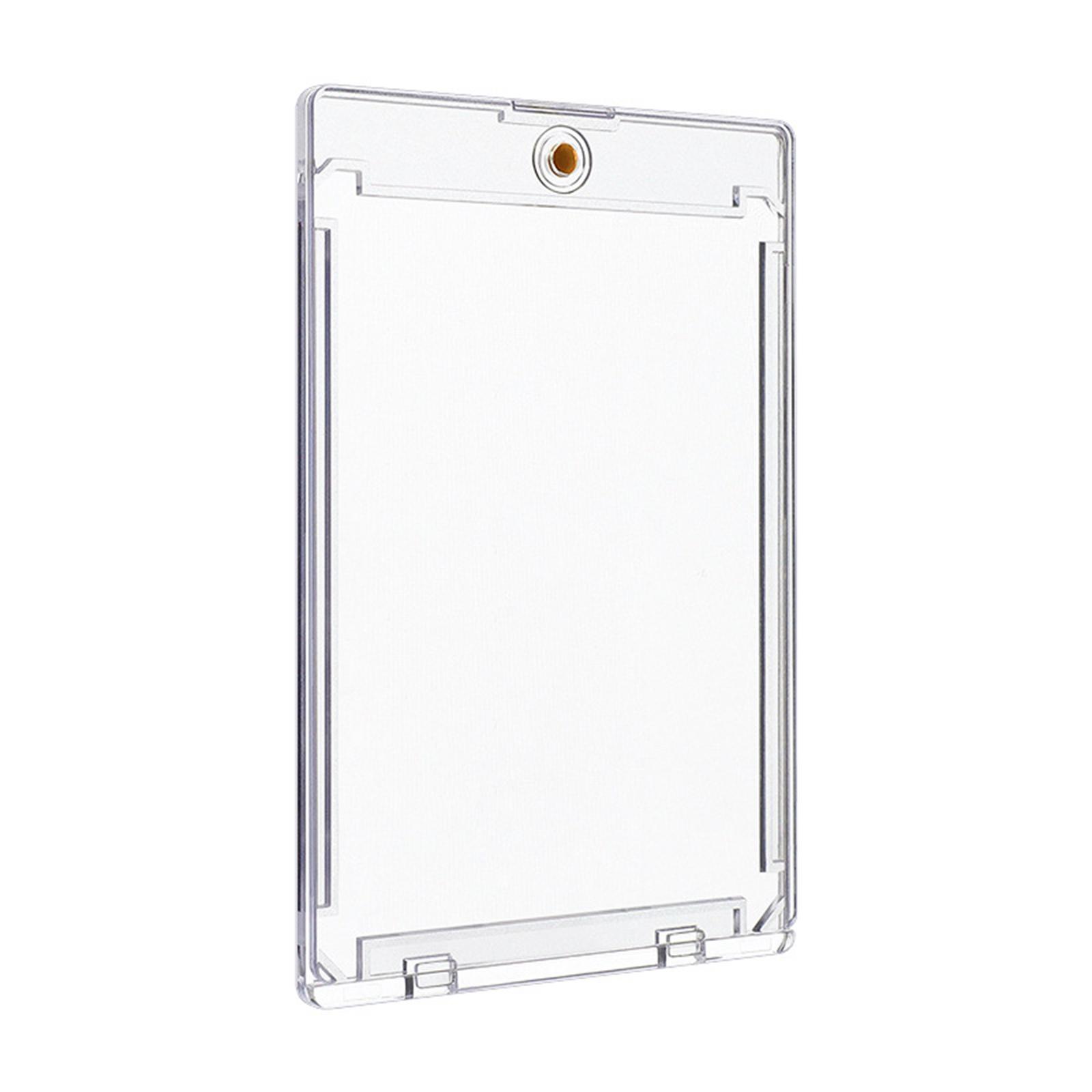 

Магнитный кейс для хранения торговых карт Прозрачный держатель для демонстрации Пыленепроницаемый Влагостойкий Для коллекционера игровых карт A