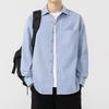 Spring and Summer Casual Long-sleeved Shirt Men's Loose Shirt Jacket Pure Cotton White Inch Shirt Thin Jacket