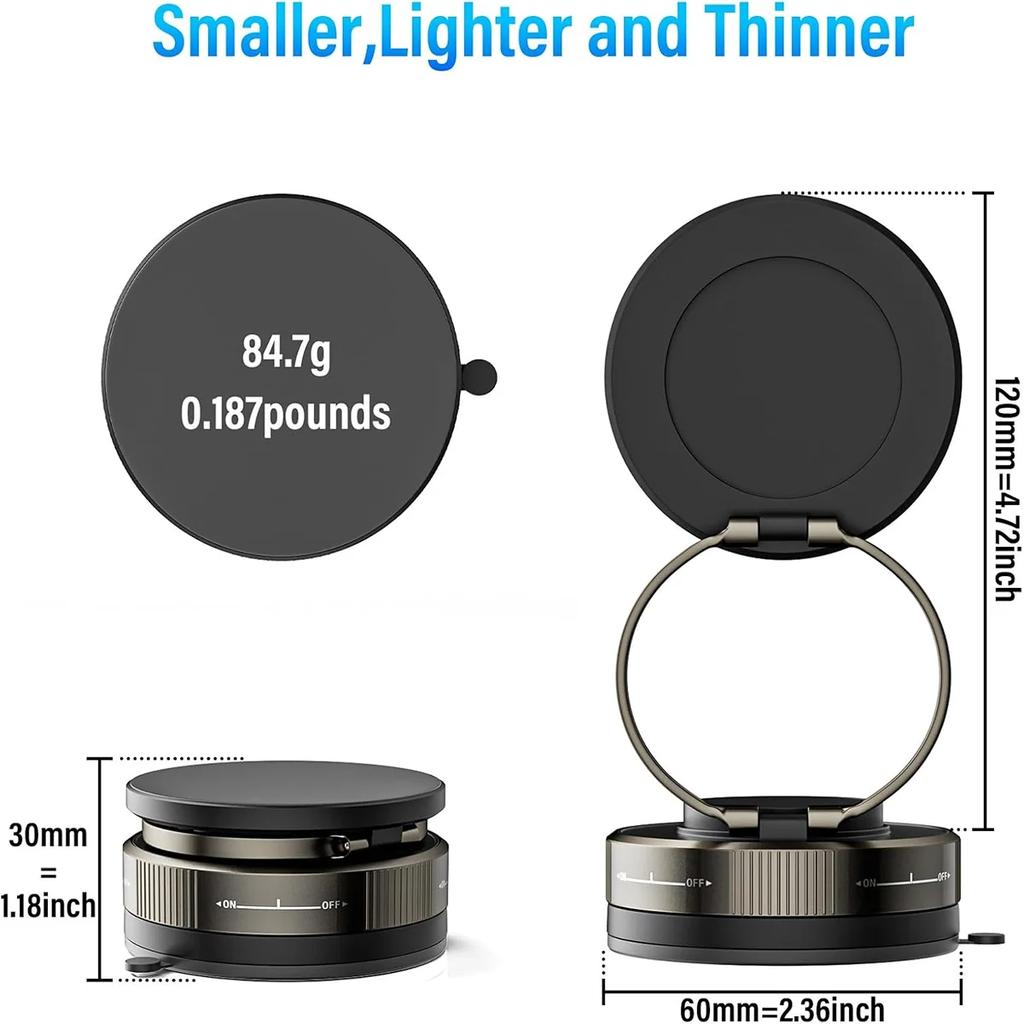 2026 New Vacuum Magnetic Phone Holder – 360° Rotatable Strong Suction Cup Mount for Home Storage, Kitchen & Smooth Surfaces