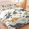 Three-Piece Quilt Cover Size Cartoon Dinosaur Children'S Bedding 3-Piece Set Home Textile
