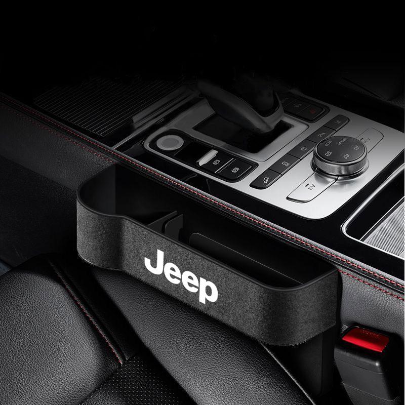Car Seat Gap Storage Box Universal Seat Box Auto Organizer For Jeep TRAILHAWK COMMANDER LIBERTY Wrangler Lanyard Car Accessories AKT1