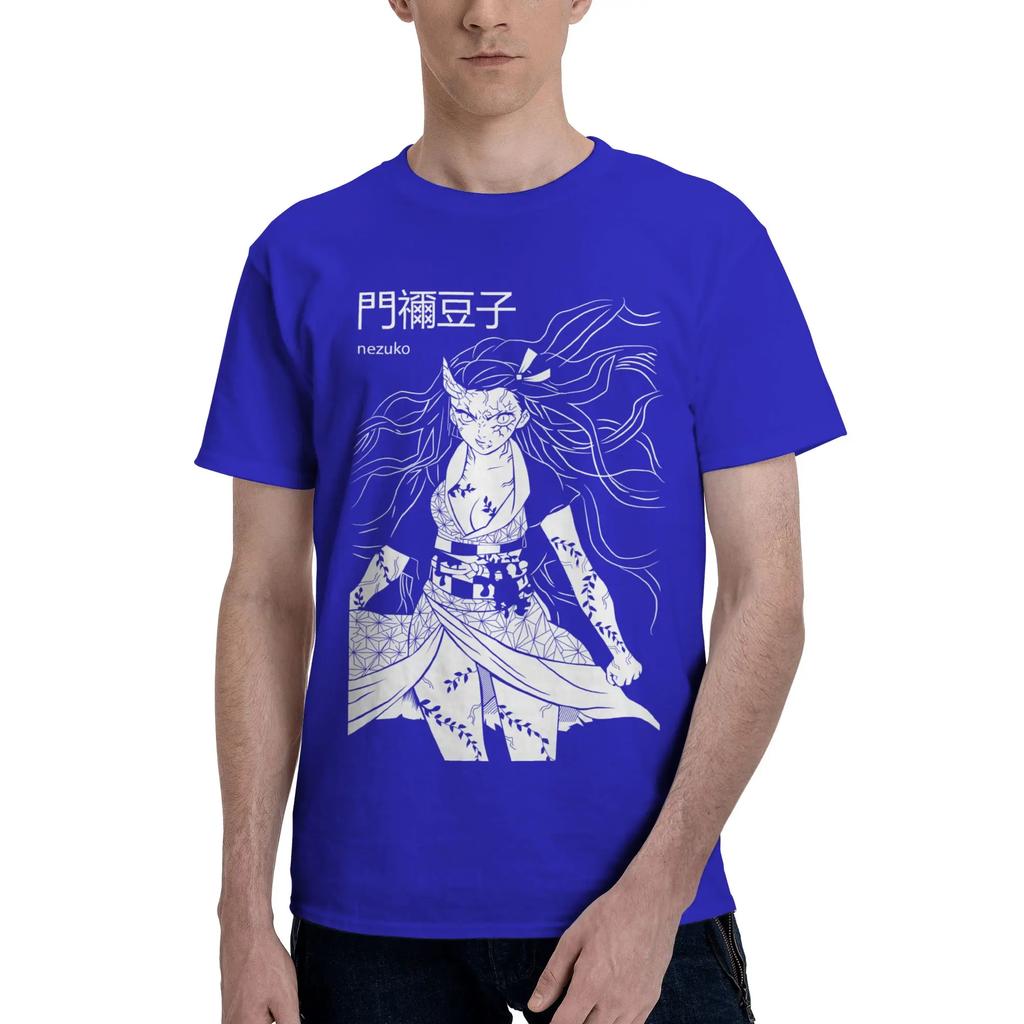 Anime Demon Slayer Unisexs Tshirt Clothes Anime Vintage Tee Shirt Short Sleeve Fugees Cotton