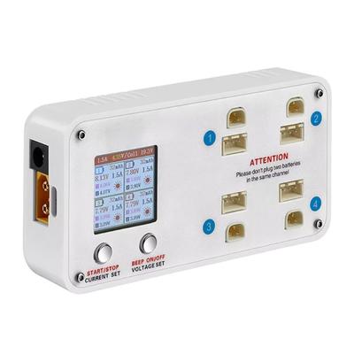 Multiple Port 2S Lipos Balance Charger For Drones Featuring Heat Dissipation And Memory Setting