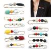 Broche de Liga Resistente ao Desgaste Anti-Ferrugem Elegante Design de Pedra de Imitação Pin de Lapela Suéteres Vestidos Chapéus Bolsas Emblema Acessórios para Roupas