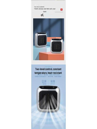 Energy-Saving Mini Heater Fan with Temperature Control for Office Desks