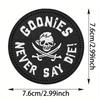 GOONIES NEVER SAY DIE Funny Meme Tactical Velcros Patch Hook & Loop - Military Embroidered Badge for Molle Backpack
