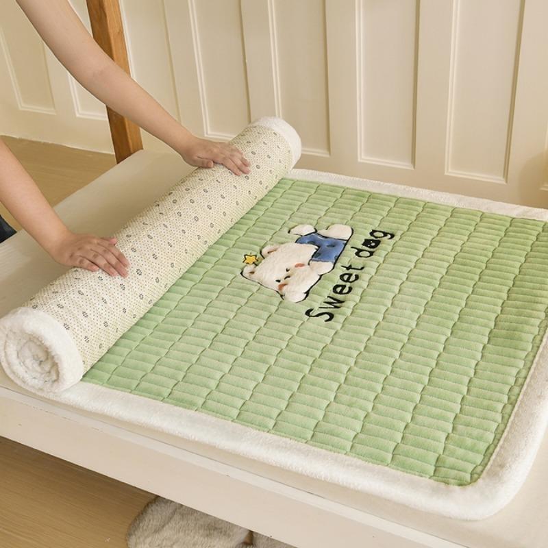 milk fleece bed padded soft bed mattress winter warm single student dormitory mattress
