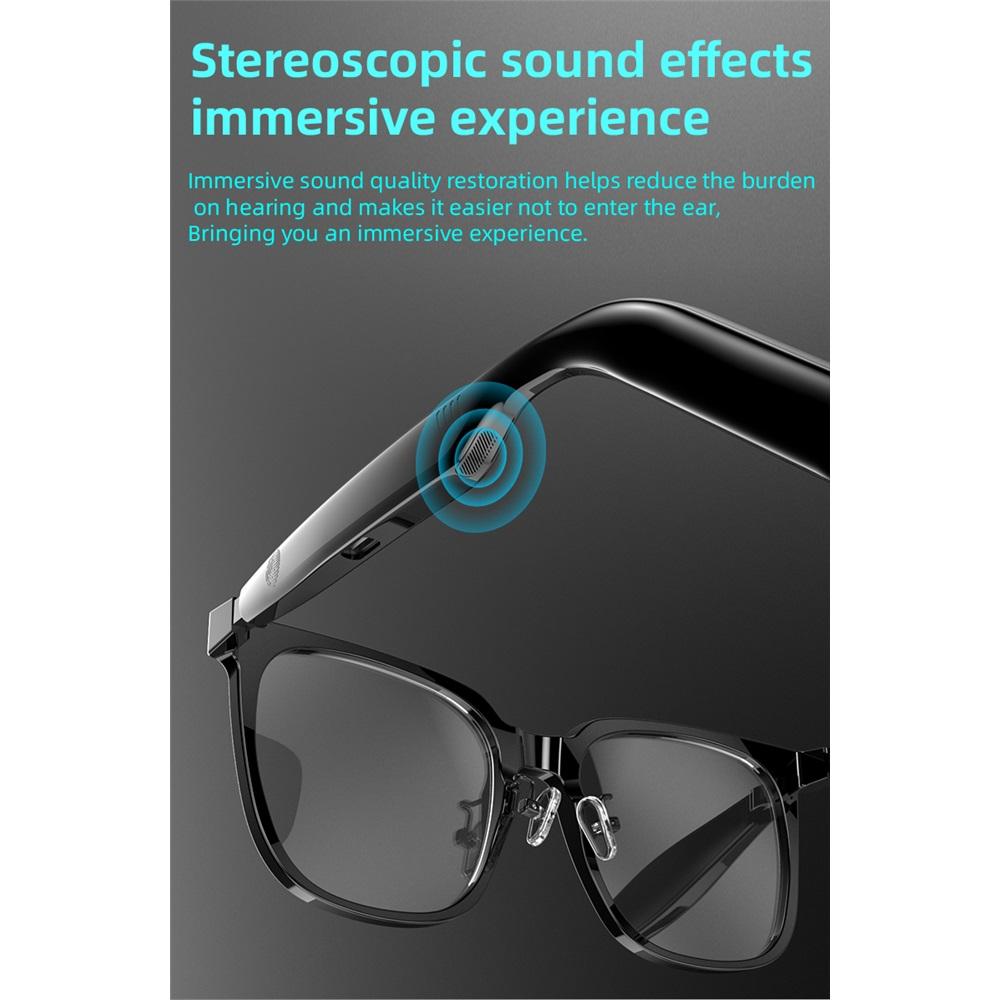 SG-18 PRO Smart Wireless Audio Glasses, Bluetooth 5.4 Anti Blue Light Eyewear with HIFI Sound & Touch Control