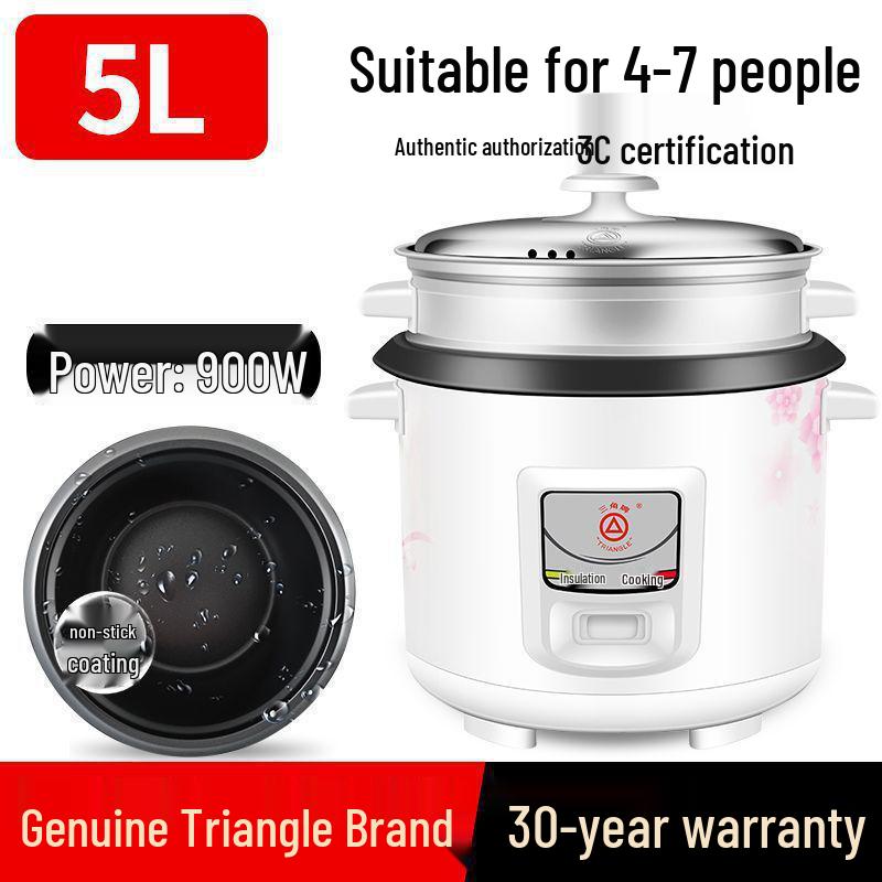 Triangle Rice Cooker: Mini Multi-Function Pot for Steaming & Cooking