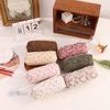 Large-capacity Corduroy Fresh Pencil Case Niche High-value Pencil Case Girl Pencil Case Simple Student Stationery Box