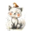 Boho Style Cartoon Animal Illustrations Posters Prints Canvas Painting Wall Art Picture Living Room Home Baby Room Nursery Decor