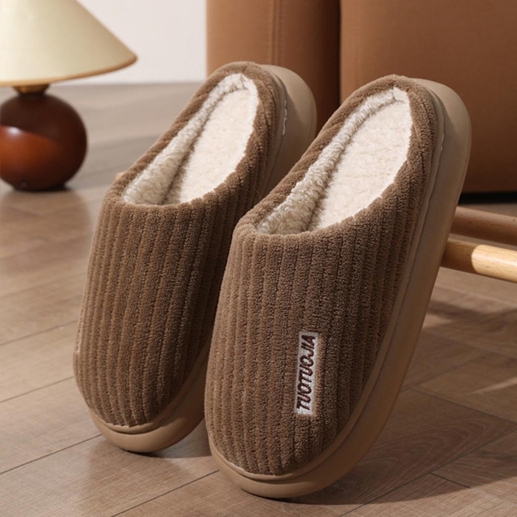 Cotton Slippers, Indoor Slippers, Thermal Slippers, Non Slip Shoes, Plush, Couple Cotton Slippers
