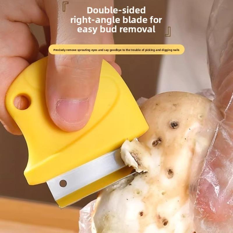 Scraping Ginger Peel Tool - Home Use Stainless Steel Ginger Peeler - Kitchen Potato Peel Cutter