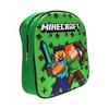 Kids 3D Backpack 30x26x10cm Adjustable Straps Minecraft Theme Green Student School Bag