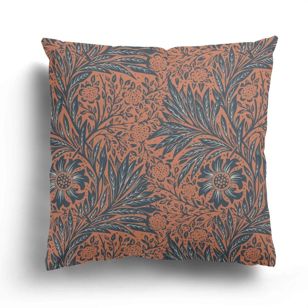 

Taie D oreiller Légère De Luxe, Plante et Fleur, Décoration De La Maison, Housse De Coussin De Canapé, Motif De Dessin Animé 40x40cm