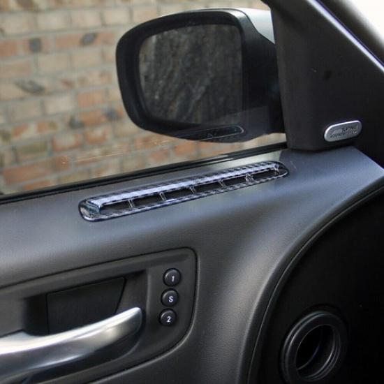 Carbon Fiber Interior Front 2-Door A/C Outlet Vent Cover Trim For Dodge Charger