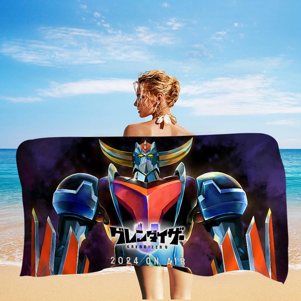 UFO ROBO G-GRENDIZERs G-GOLDORAKs Microfiber Beach Towel Absorbent Quick dry Soft Yoga Swimming Resort Mountain Climbing Towel