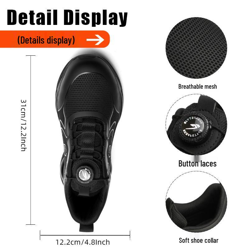 Durable Non-Slip Steel Toe Safety Shoes - Anti-Smash & Puncture Resistant, Comfortable for Long Wear