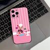 P-Paul F-Frank   Phone Case For iPhone 17,16,15,14,13,12,11 Plus,Pro Max,Soft Silicone Black Cover