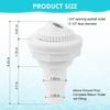 White Return Jet Fitting Adjustable Above Ground Pool Complete Inlet Return Fitting  SP1023