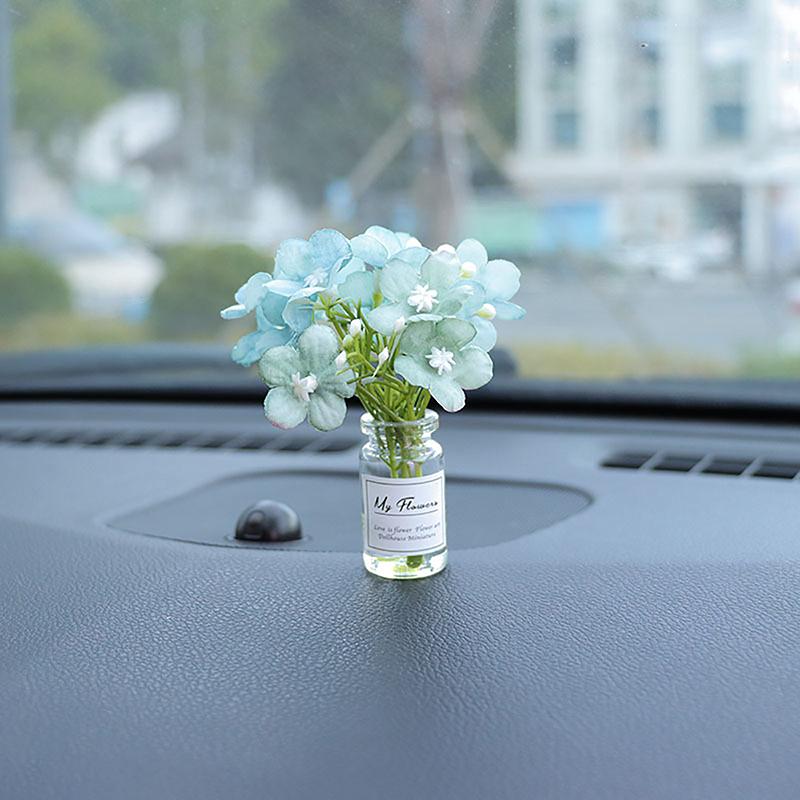Creative Mini Simulation Sunflower Car Interior Center Console Decoration Crafts Cute Sweet Car Interior Accessories Gifts