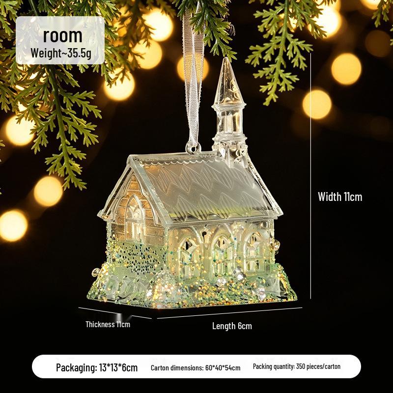 Green Elk & Snowflake Christmas Tree Decorations - Ornaments for a Festive Atmosphere