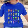 Nuova T-shirt Sprunki per Bambini Cartone Animato Gioco Sprunki Stampata Top Magliette Ragazzi Ragazze Casual Manica Corta T-shirt Estate Abbigliamento per Bambini