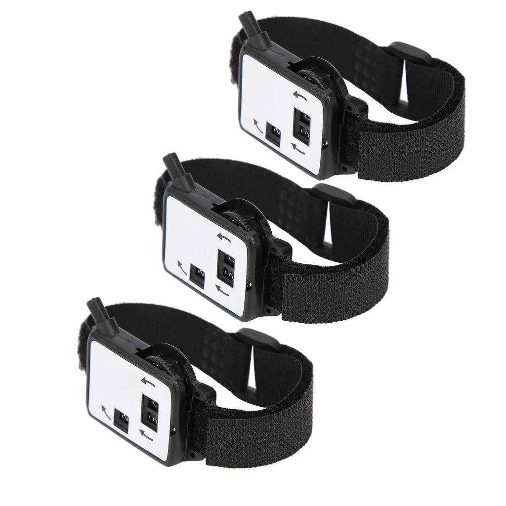 3Pcs Golf Score Counter Watch Manual Type Stroke Shot Keeper Plastic Accessories
