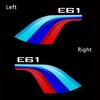 2PCS LED Car  Door Welcome Lights for BMW 5 Series E61 2004-2010 523i 525i 530i 535i Projector Ghost Shadow Lamp Accessories