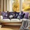 Home Decor Halloween Themed Skull & Ghost Pillow Covers Pattern Cushion Cover Suitable For Sofa Bedroom Car Pillow Cover