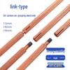 Copper-Plated Graphite Carbon Arc Gouging Rod for DC Air Gouging Gun, High-Temp Resistant, Ideal for Automobile Sheet Metal (Round/Flat, 6/8/10mm)