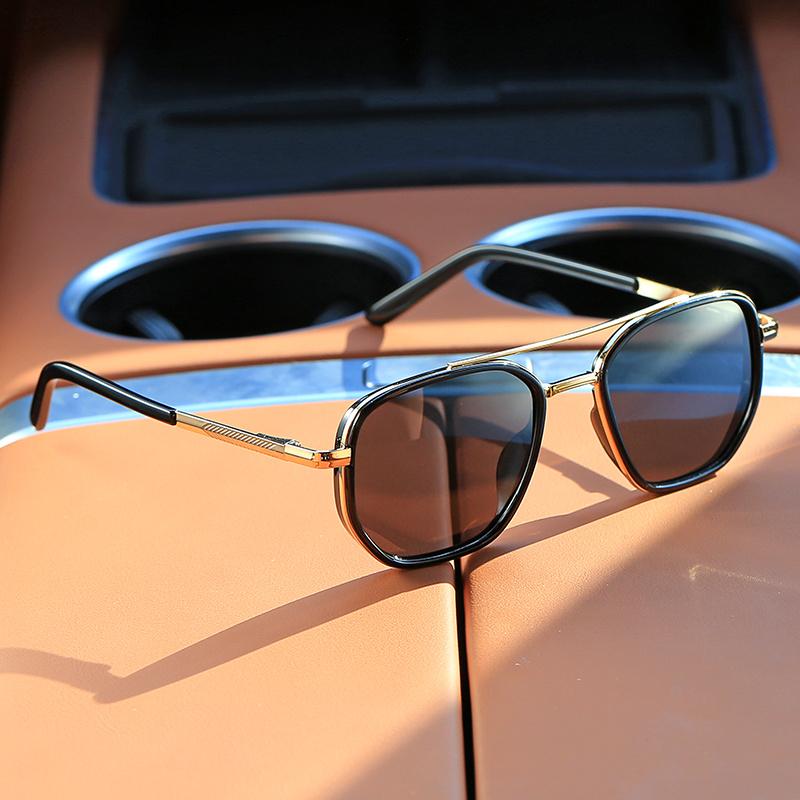 

Унисекс Винтажные Поляризованные Спортивные Солнцезащитные Очки, Композитная Оправа с Линзами TAC, Металлические Петли, Повседневная Уличная Обувь для Альпинизма