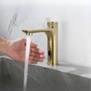 Sensor Bathroom Faucet Cold and Hot Deck Mounted Tap Brass Material Battery-powered Basin Sink Tap