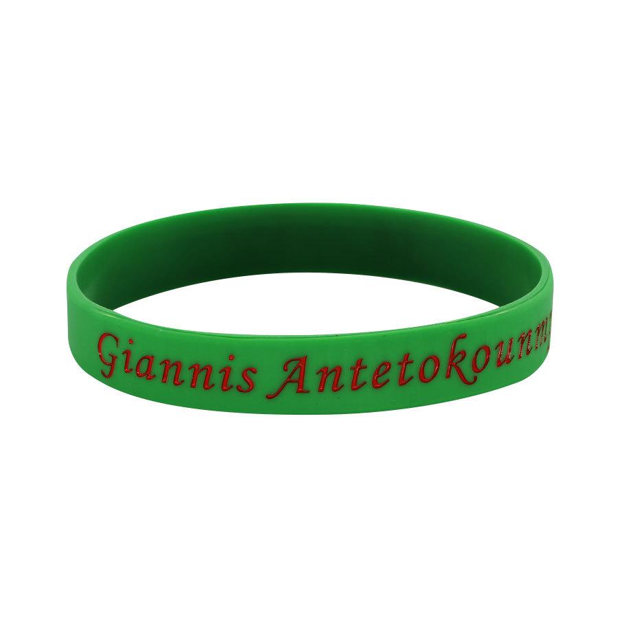 Douyin Popular NBA Star Signature Luminous Silicone Sports Bracelet/Wristband