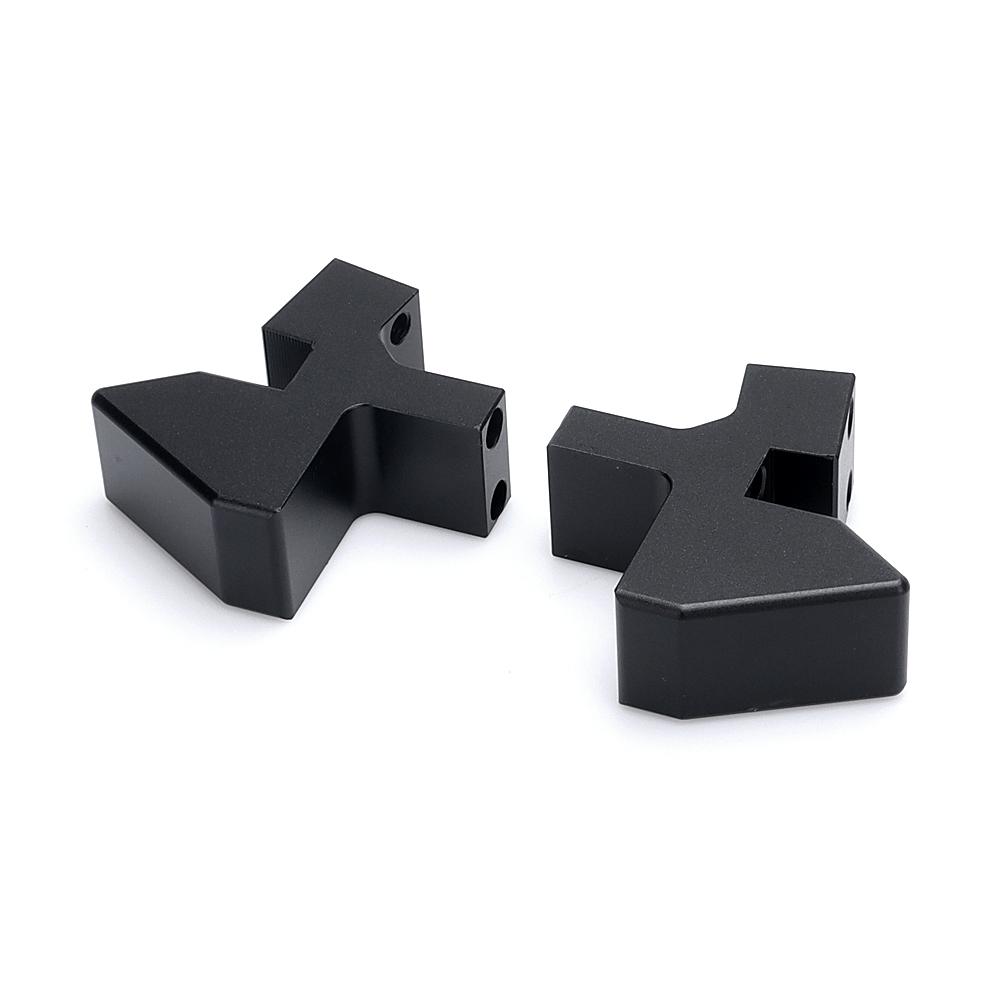 Black Sliver For Yamaha Augur AUGUR 2.0 CNC Aluminum New Motorcycle Footrests Footrests Footrests Pins Rear Pedals Set Parts
