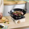 Frying Pan Nonstick Griddle Home Embossed Cooker Two Handle Skillet Paella for Cooking Household